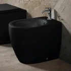 Aster gulvmonteret bidet i mat keramik i to farver og et moderne design Viadurini