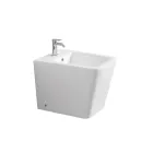 Gulvmonteret bidet med ét hul i hvid keramik med et elegant moderne design - Giunco Viadurini