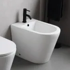 Salice gulvmonteret bidet med ét hul i hvid keramik med et elegant moderne design Viadurini