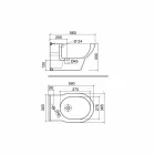 Klassisk bidet med enkelt hul i hvid keramik fremstillet i Italien - Marwa Viadurini