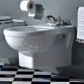 Klassisk bidet med enkelt hul i hvid keramik fremstillet i Italien - Marwa