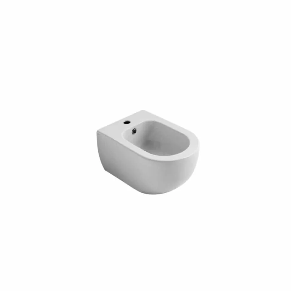 Hung bidet i moderne design keramisk stjerne 55x35cm Made in Italy Viadurini