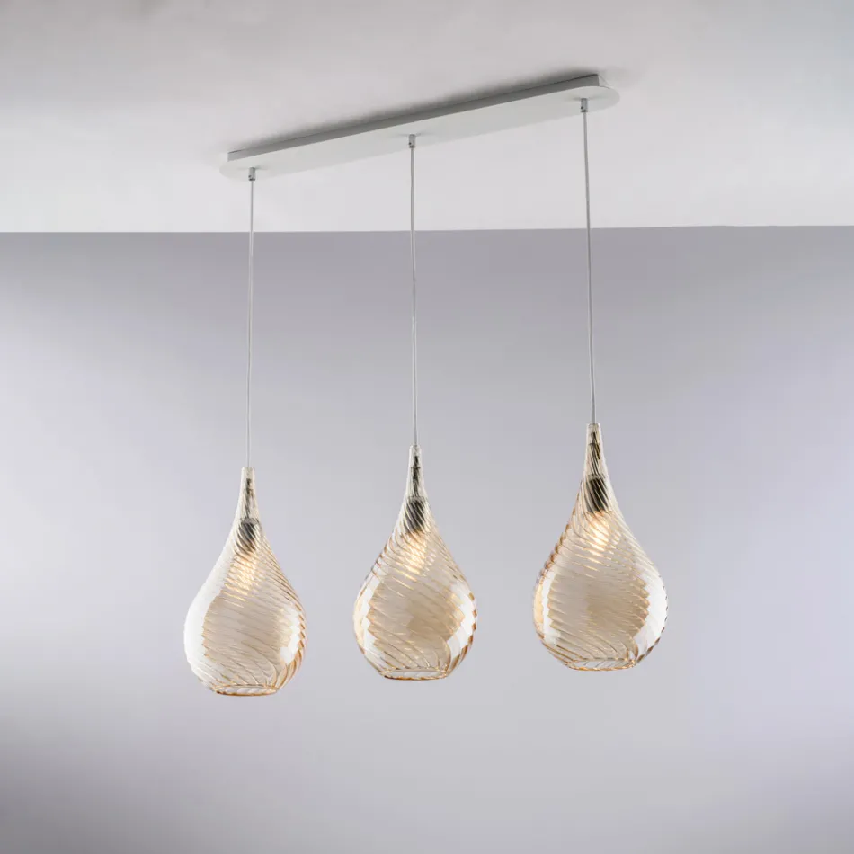 Lavet i Italien Jernskinne med Pyrexglas til indendørs dekoration - Amazonia Viadurini