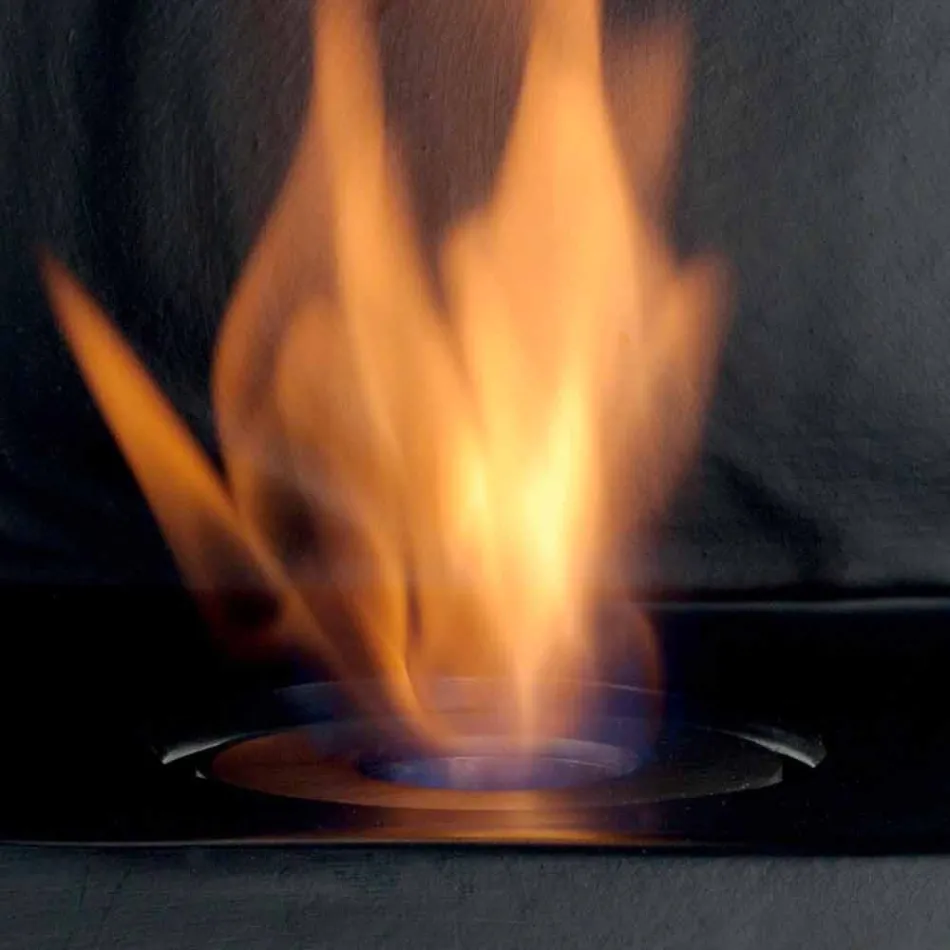 Biocamino bordplade med keramisk bioethanol og Curtis stål Viadurini