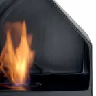 Biocamino bordplade med keramisk bioethanol og Curtis stål Viadurini