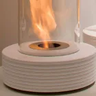 Biocamino runde support marmor Gordon, fremstillet i Italien Viadurini