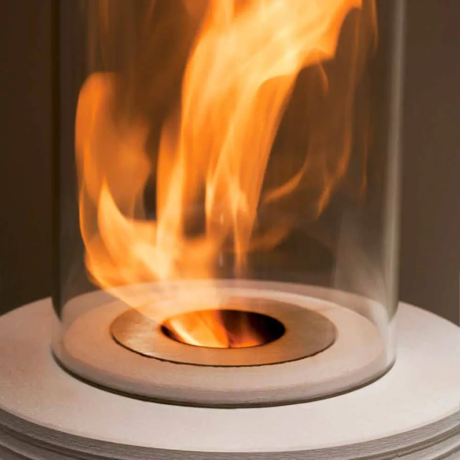 Biocamino runde support marmor Gordon, fremstillet i Italien Viadurini