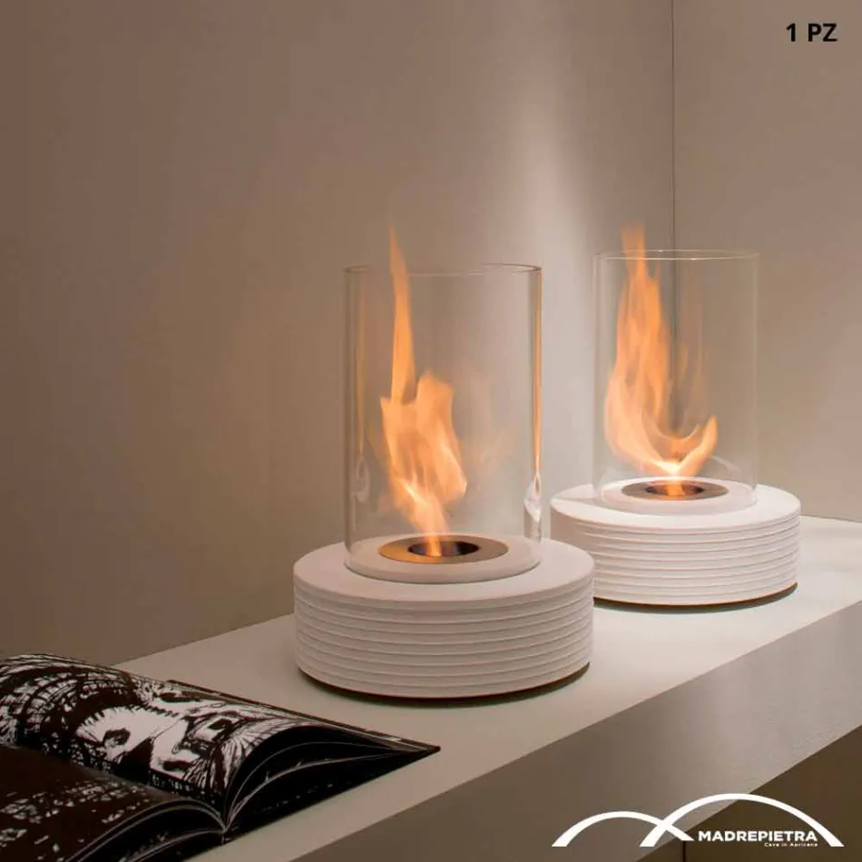 Biocamino runde support marmor Gordon, fremstillet i Italien Viadurini