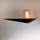 Bio-pejs i moderne design i malet stål og glas - Malcolm Viadurini