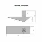 Bio-pejs i moderne design i malet stål og glas - Malcolm Viadurini