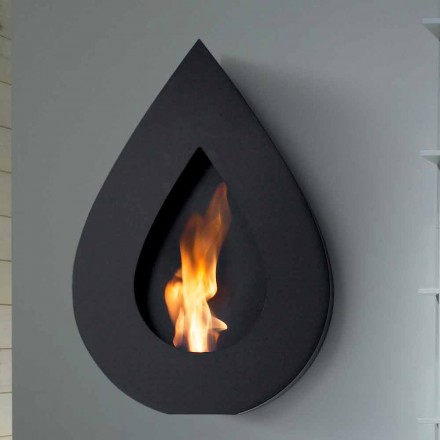 Biocamino Moderne Wall bioethanol til Joseph flamme form Viadurini