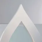 Biocamino fra bioethanol jord, flamme moderne design i form Todd Viadurini