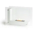 Gulv biopejs med dobbeltsidet struktur i glas og metal - Planeto Viadurini