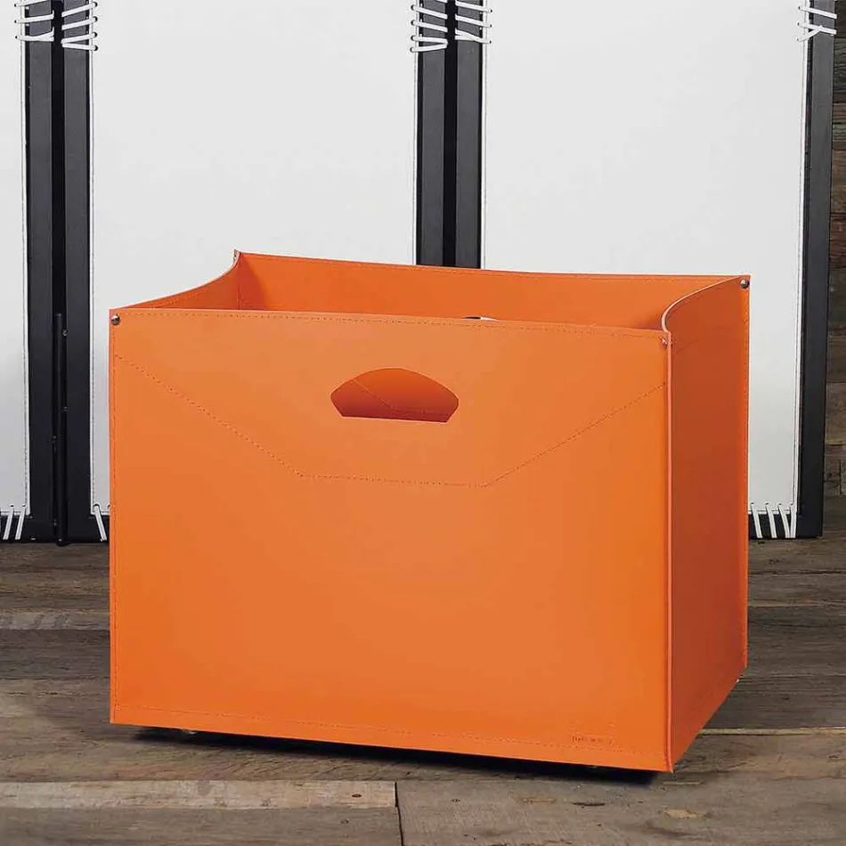 Brænde-taske i Gastone-læder 100% fremstillet i Italien Viadurini