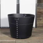 Logholder i 100% fremstillet i Italien Platonlæder Viadurini