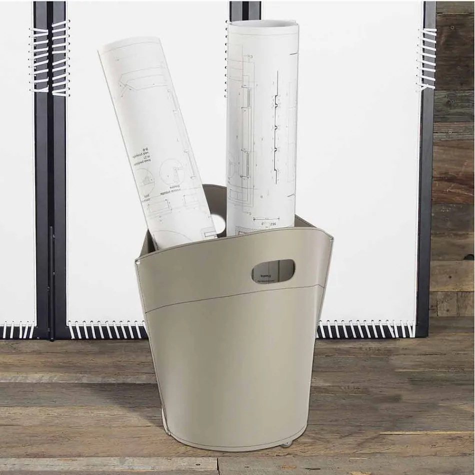 Logholder taske i Spinoza læder 100% fremstillet i Italien Viadurini