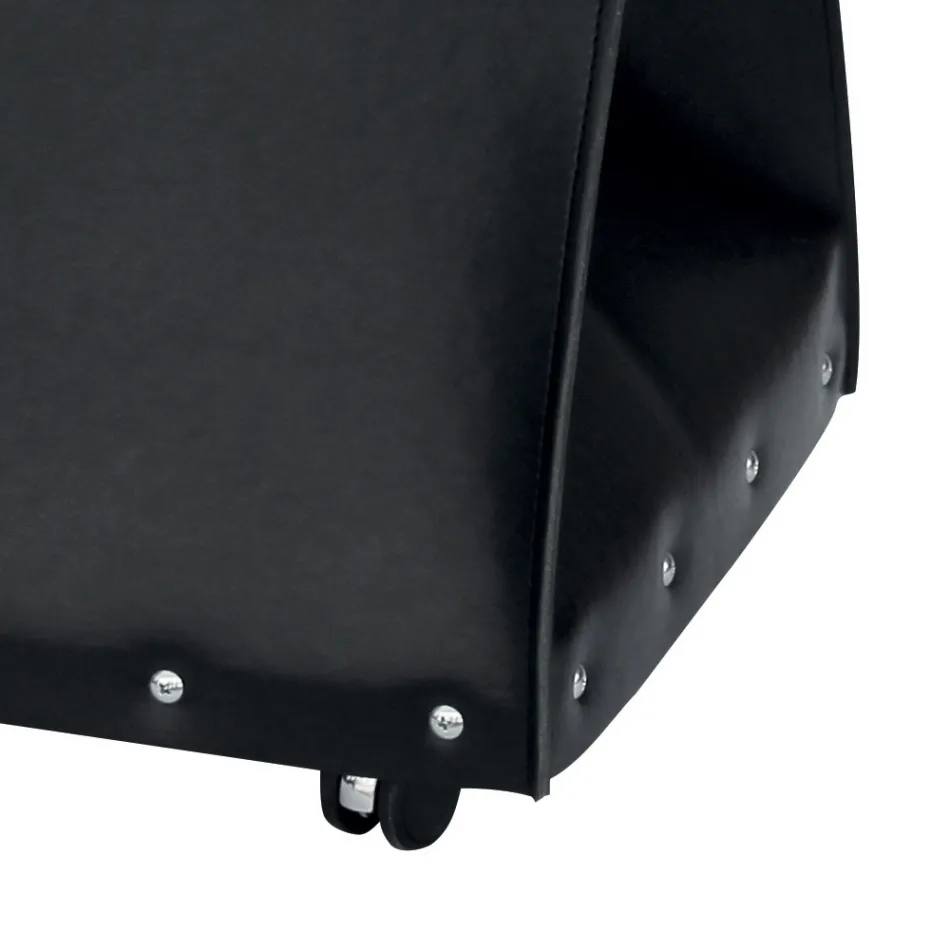 Øko-læder brændepose med hjul Made in Italy - Snegl Viadurini