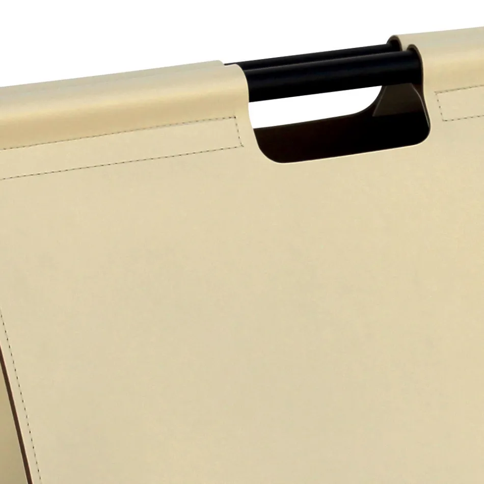 Øko-læder brændepose med hjul Made in Italy - Snegl Viadurini