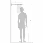 Bossini Manhattan brusehoved i rustfrit stål med to dyser Viadurini