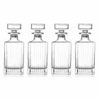 4-delt firkantet design Eco Crystal Whisky flasker - Senzatempo Viadurini