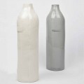 Luksus design hvide og grå porcelænsflasker 2 unikke stykker - Arcivero