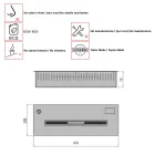 Lineær elektronisk bioethanol brænder magt 3,6kW Aron 60 Viadurini