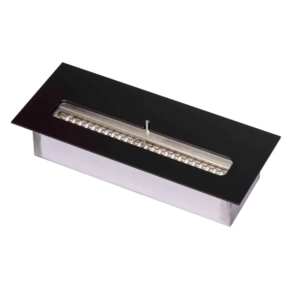 Bioethanolbrænder i Rustfrit Stål til Lineær Pejs Made i Italy - Brandon Viadurini