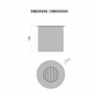 Cirkulær brænder i satinstål til pejs i bioethanol - Griff12 Viadurini