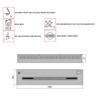 Elektronisk brænder forsænket magt bioethanol 3,6kW Aron 100 Viadurini