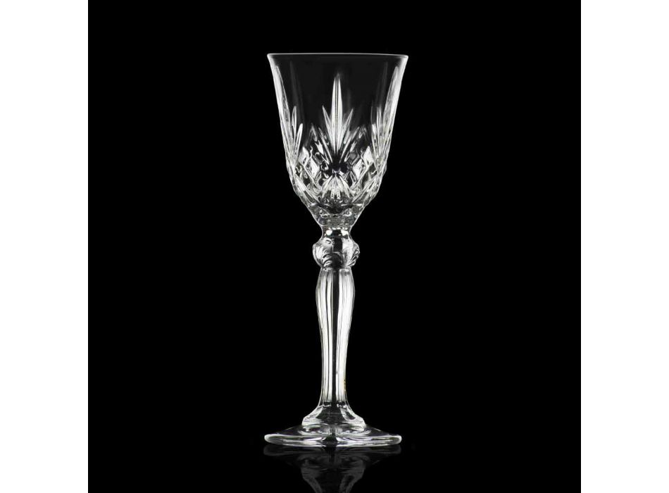 Vintage design likørglas i økologisk krystal 12 stykker - Cantabile Viadurini