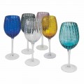 Farvede og moderne glasvinsglas 12 stykker Elegant service - Persien