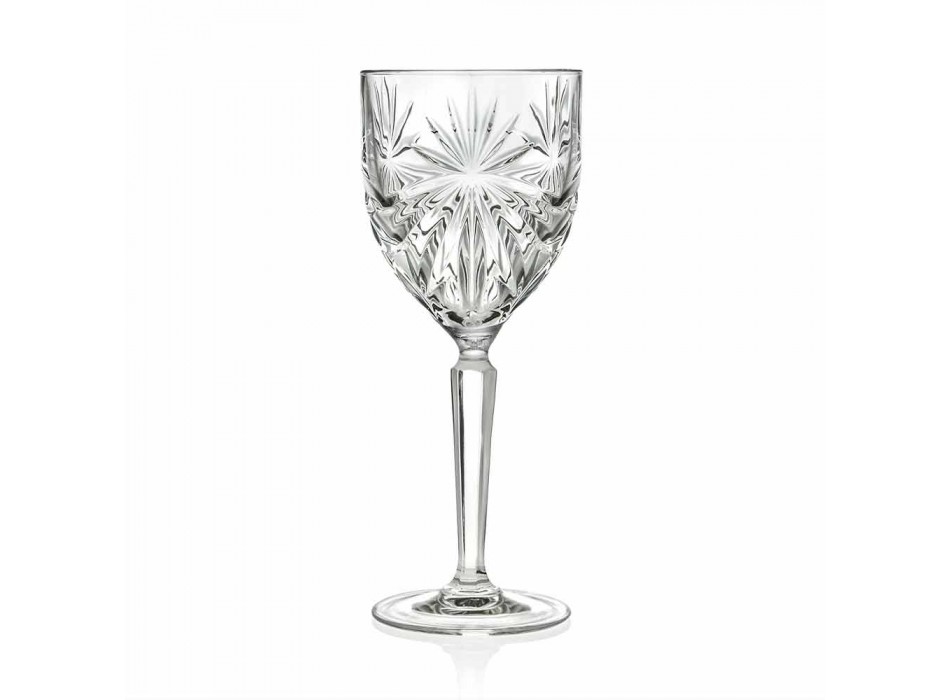 12 stykker økologisk krystalvin eller vandglas - Daniele