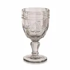 Farvede vinbegre i glas med Arabescato-dekoration, 12-delt service - skrue Viadurini