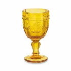 Farvede vinbegre i glas med Arabescato-dekoration, 12-delt service - skrue Viadurini