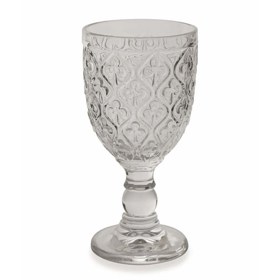 Vin- eller vandbægre i farvet glas og arabesk dekoration 12 stykker - Marokko Viadurini