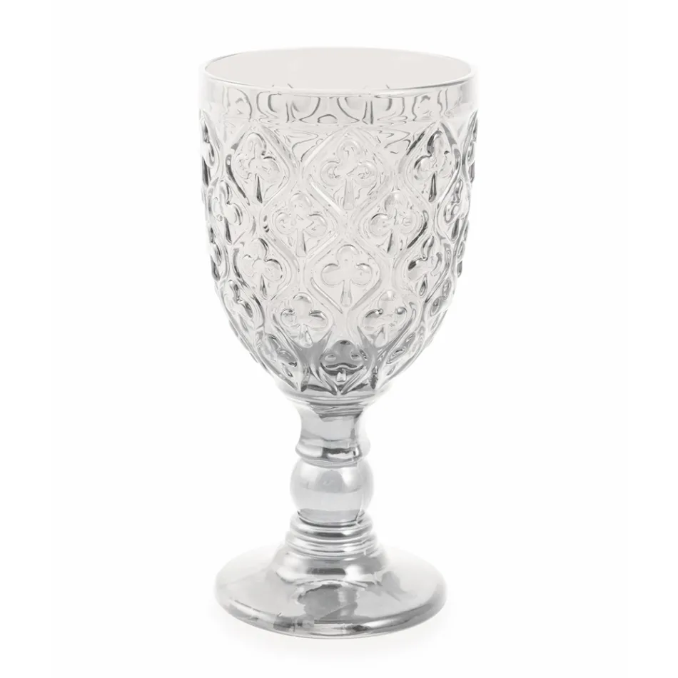 Vin- eller vandbægre i farvet glas og arabesk dekoration 12 stykker - Marokko Viadurini