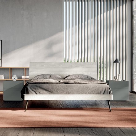 Komplet værelse med 4 moderne designelementer fremstillet i Italien - Mallorca Viadurini