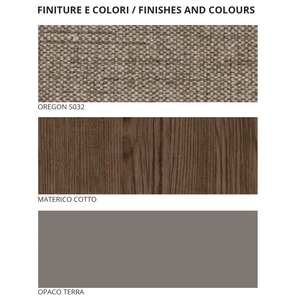 Soveværelse med 4 elementer Moderne stil Lavet i Italien Høj kvalitet - Minorco Viadurini