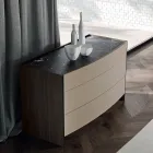 Moderne soveværelse med 4 elementer lavet i Italien - Calimero Viadurini