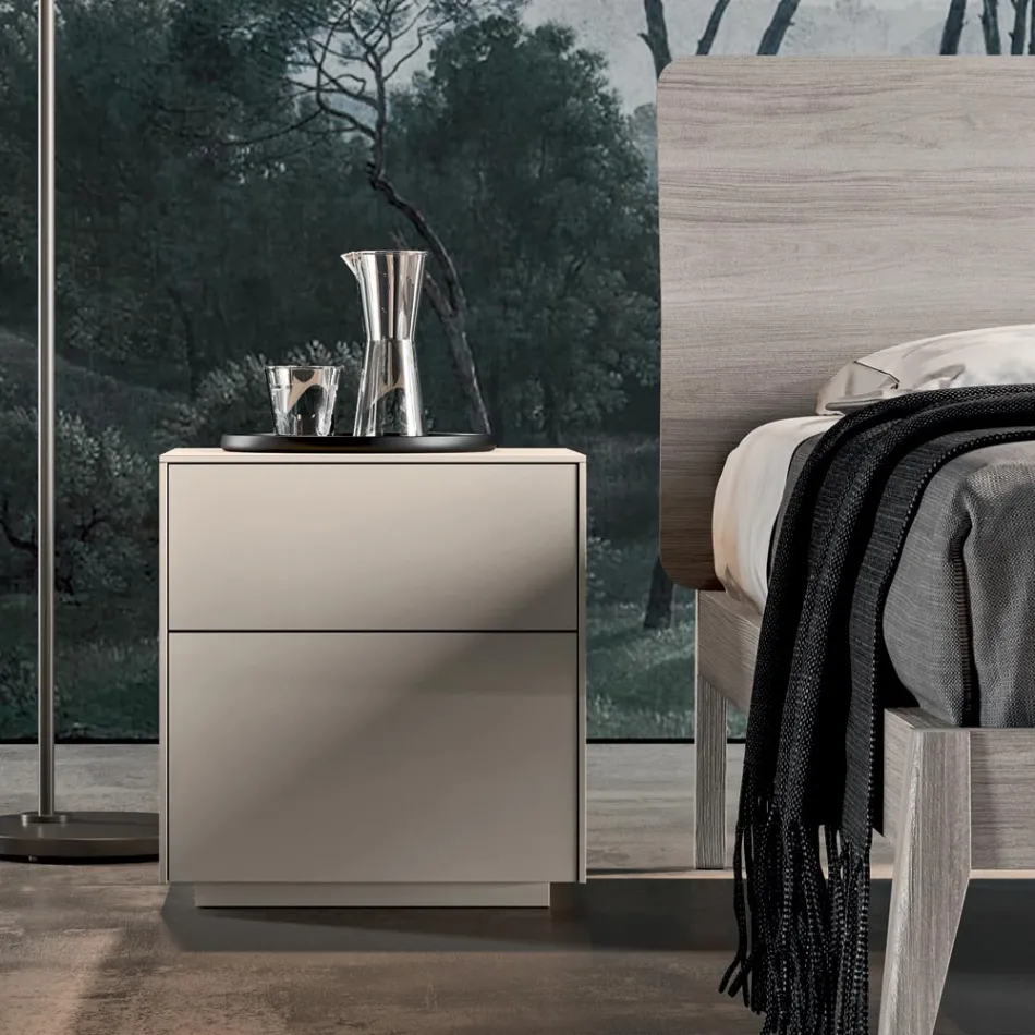 Komplet soveværelse med 4 høj kvalitet fremstillet i Italien elementer - Odema Viadurini