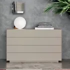 Komplet soveværelse med 4 høj kvalitet fremstillet i Italien elementer - Odema Viadurini