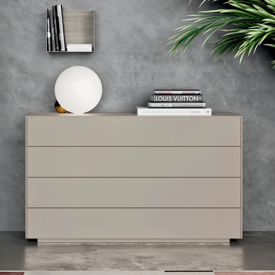 Komplet soveværelse med 4 høj kvalitet fremstillet i Italien elementer - Odema Viadurini