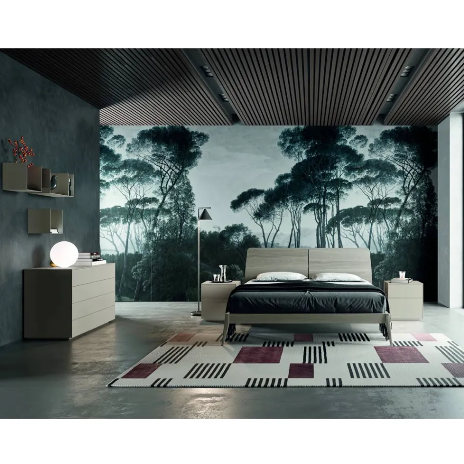 Komplet soveværelse med 4 høj kvalitet fremstillet i Italien elementer - Odema Viadurini