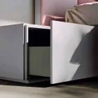 Komplet soveværelse med 5 elementer fremstillet i Italien Høj kvalitet - kvarts Viadurini