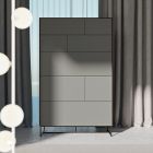 Komplet soveværelse med 5 moderne elementer fremstillet i Italien - Shaila Viadurini