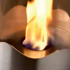 Bioethanol pejs med rustfrit stål bord og glas Leon, fremstillet i Italien Viadurini