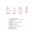 Pejs med keramik og glas bord bioethanol Jim, fremstillet i Italien Viadurini