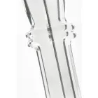 Gennemsigtig plexiglas lysekrone med 3 flammer fremstillet i Italien - Paolino Viadurini