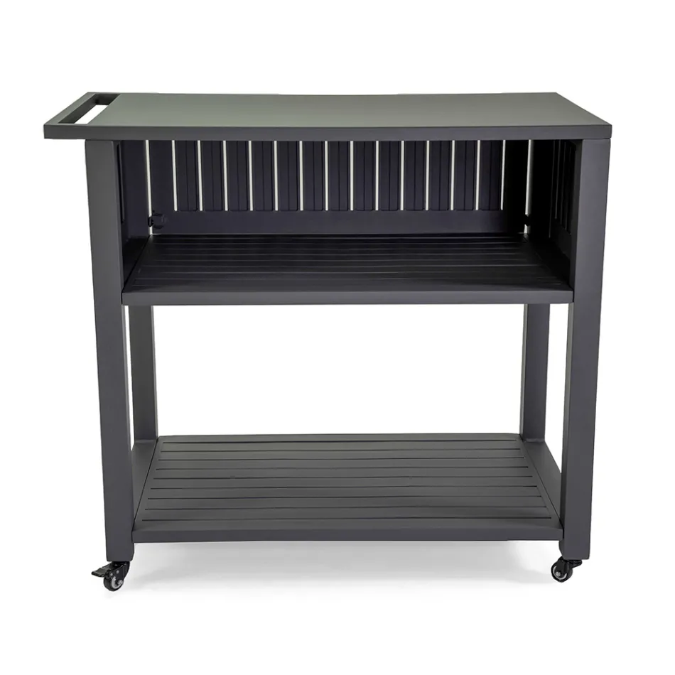 Udendørs vogn i malet aluminium med forskellige overflader - Hotel Viadurini