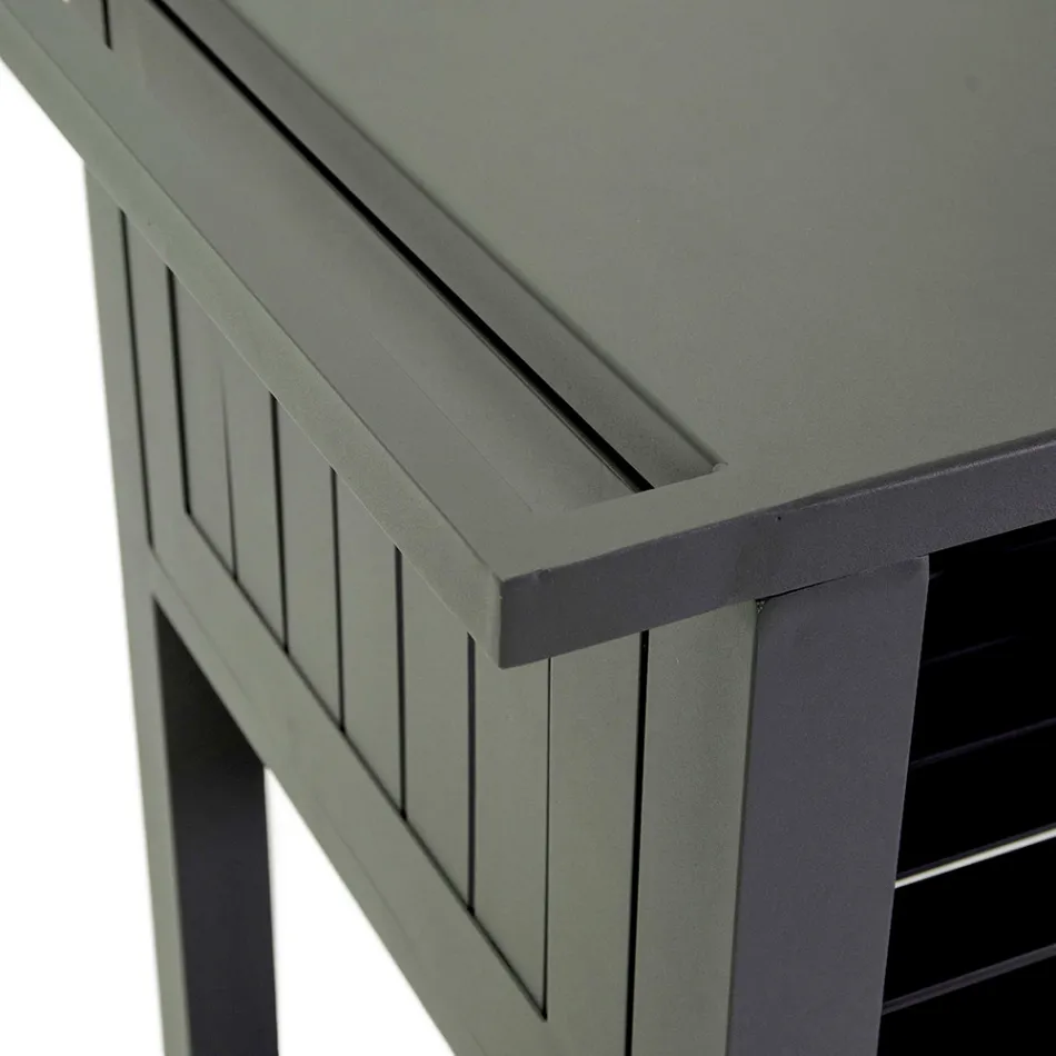 Udendørs vogn i malet aluminium med forskellige overflader - Hotel Viadurini